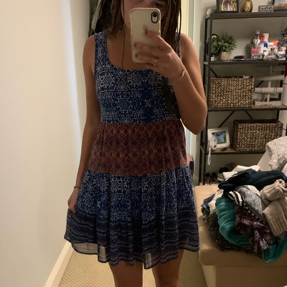Colorful Patterned Dress - Picture 2 of 2